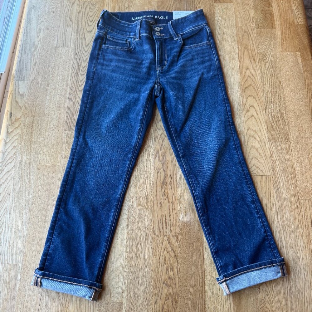American Eagle Artist Crop Jeans Size 2 Regular NWT - Picture 2 of 8